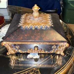 Vintage treasure box 8 1/2” by 9”